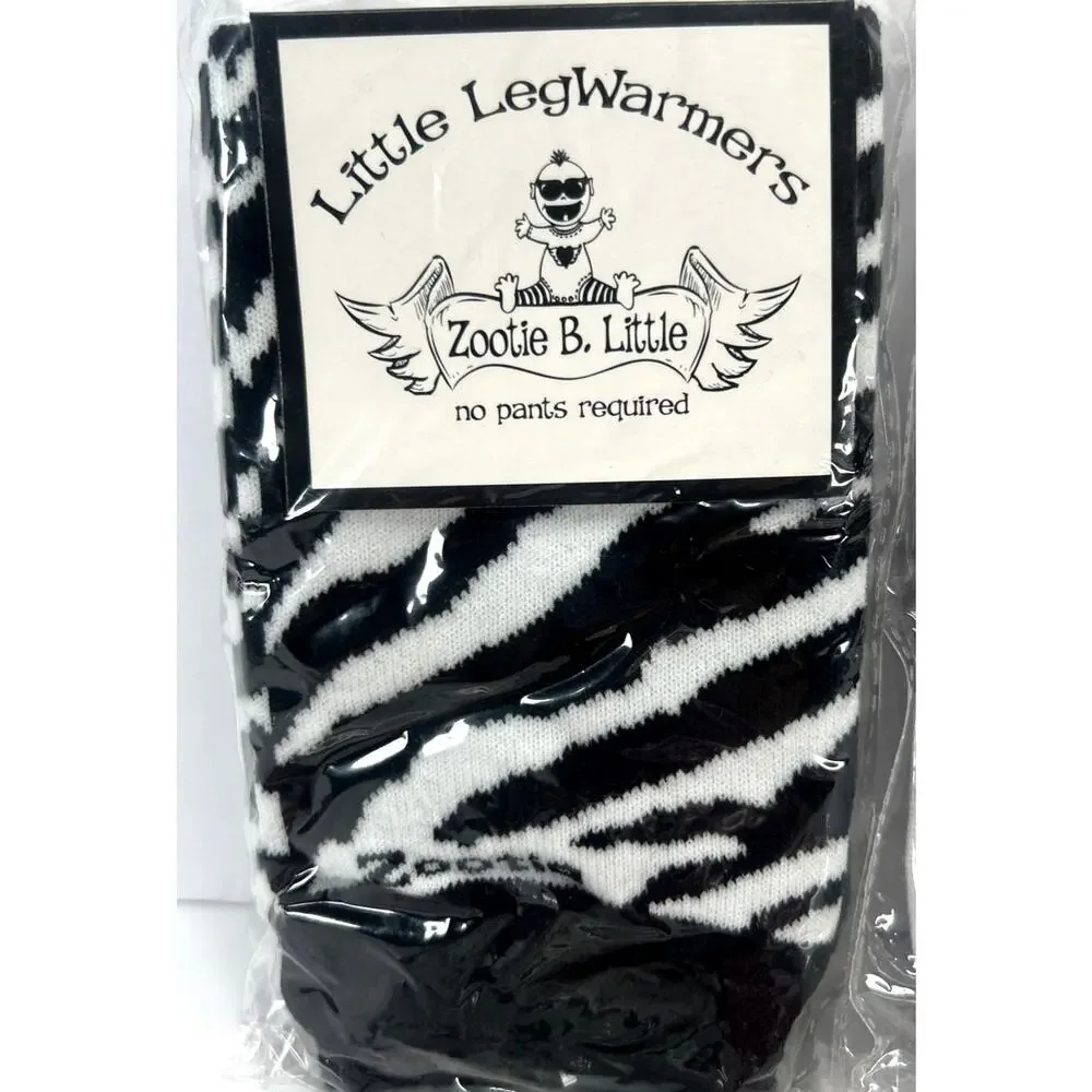 Zootie B. Little Leg Warmers Baby & Toddler Lot of 4 NEW Black White Red